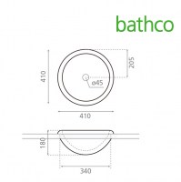 MEDIDAS LAVABO ENCASTRE LAREDO BATHCO